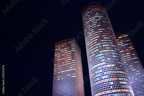 night skyscrapers