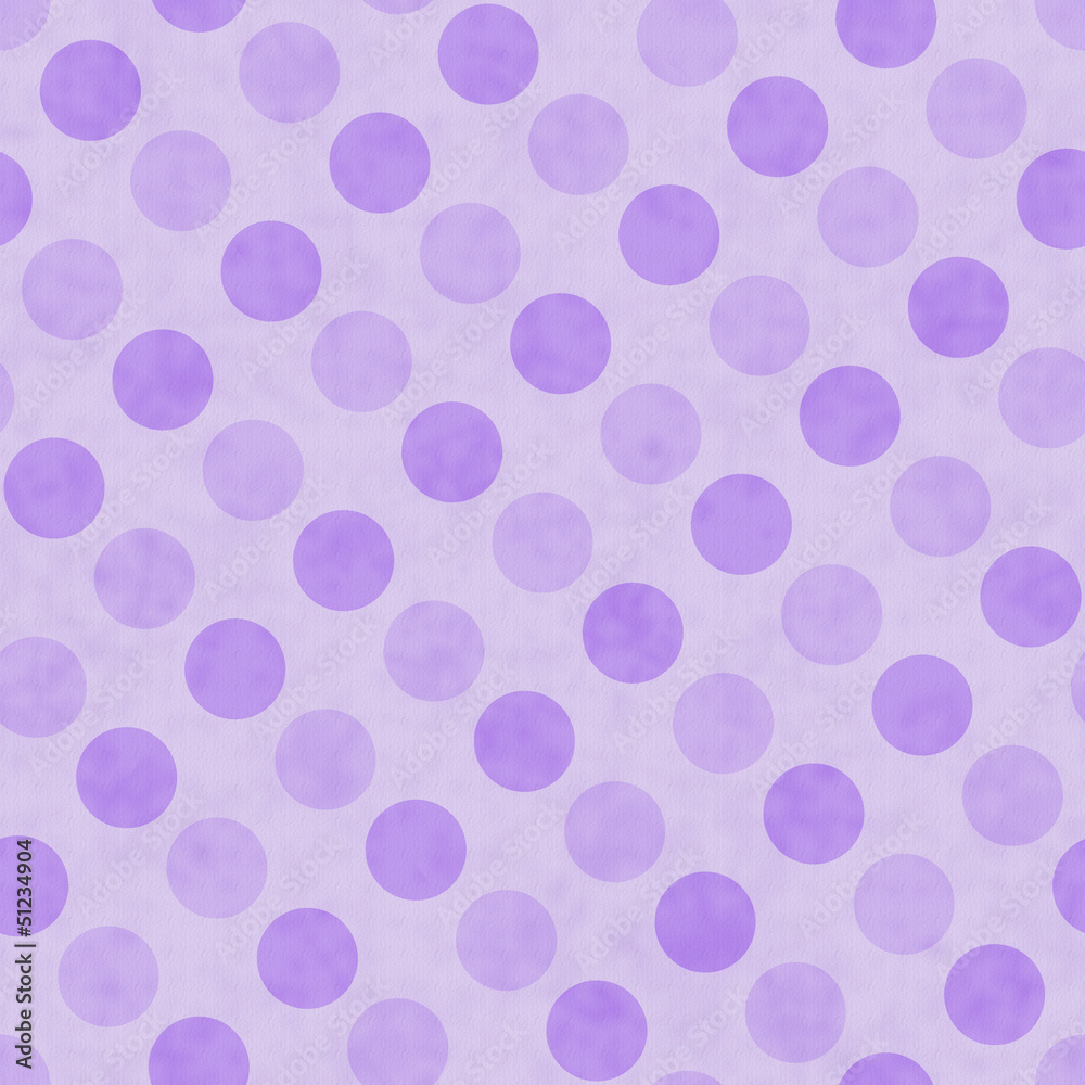 Purple Polka Dot Fabric Background