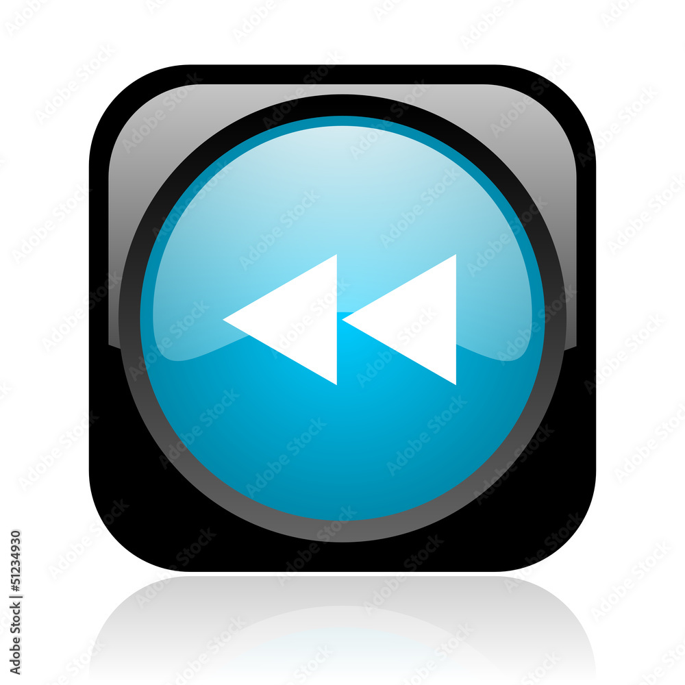 scroll black and blue square web glossy icon scroll black and blue square web glossy icon