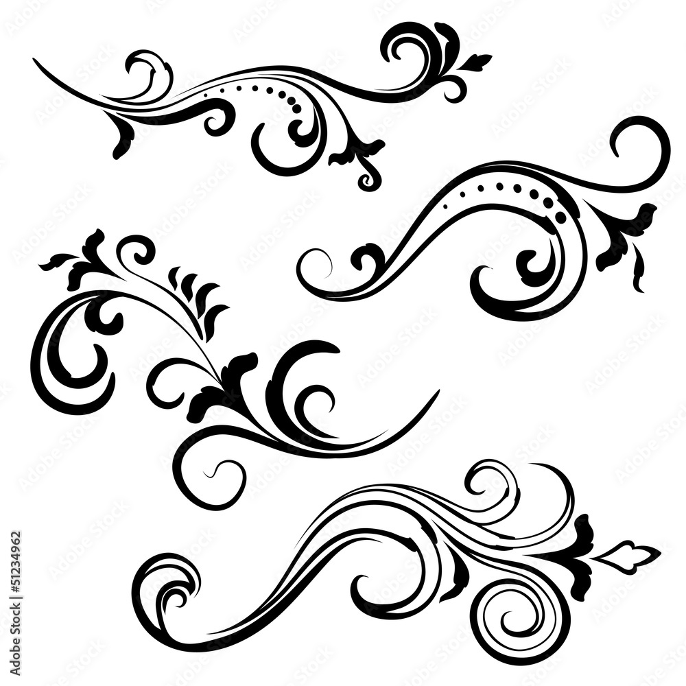 Fototapeta premium Floral motifs