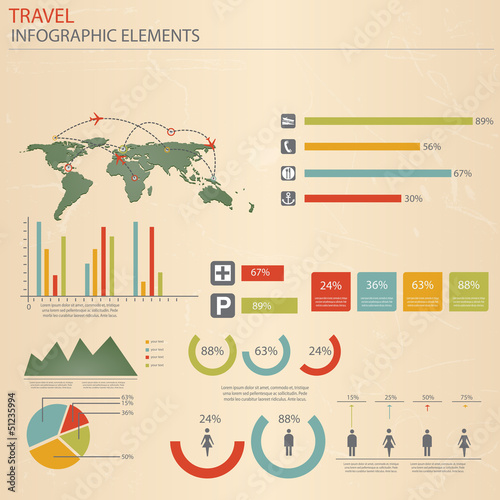 Infographic Travel Elements. Vector