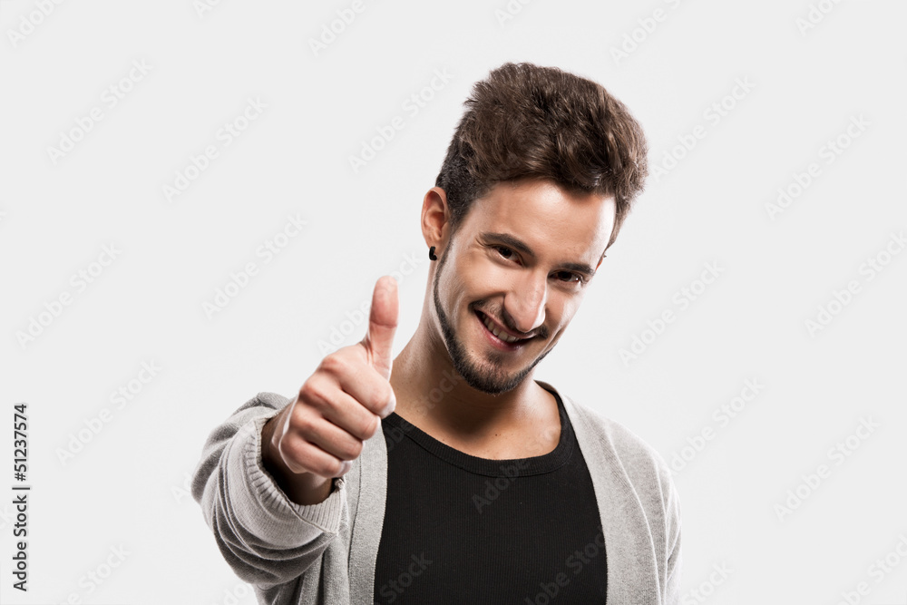 Happy young man