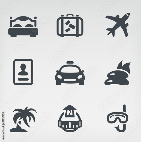 Travel icon set