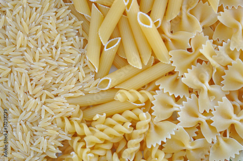 italian cuisine pasta varieties photo