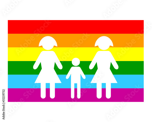 Drapeau Famille Lesbienne