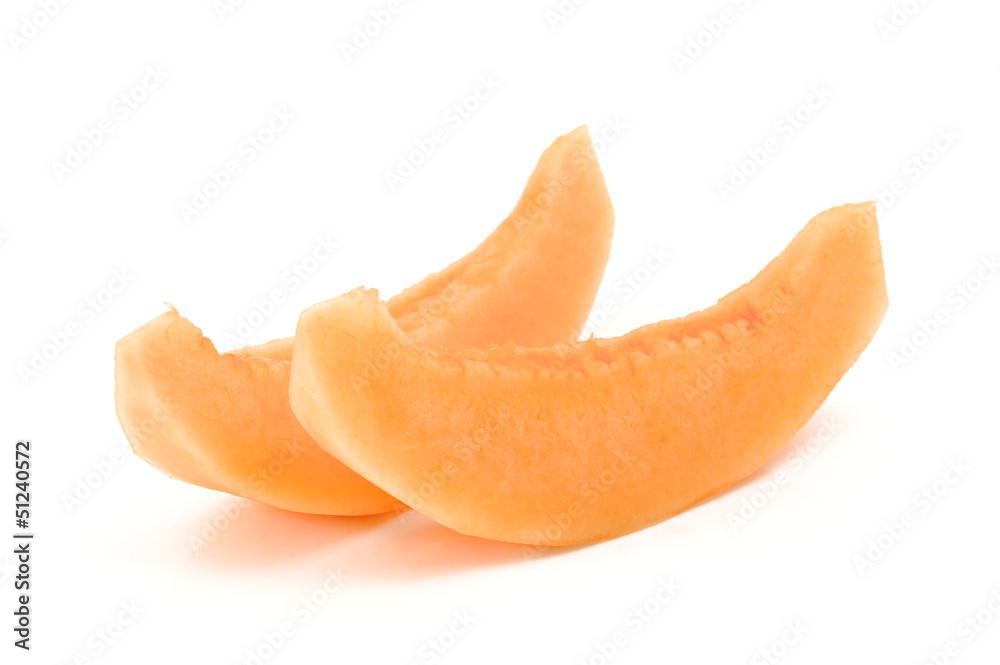 cantaloupe slice cantaloupe slice