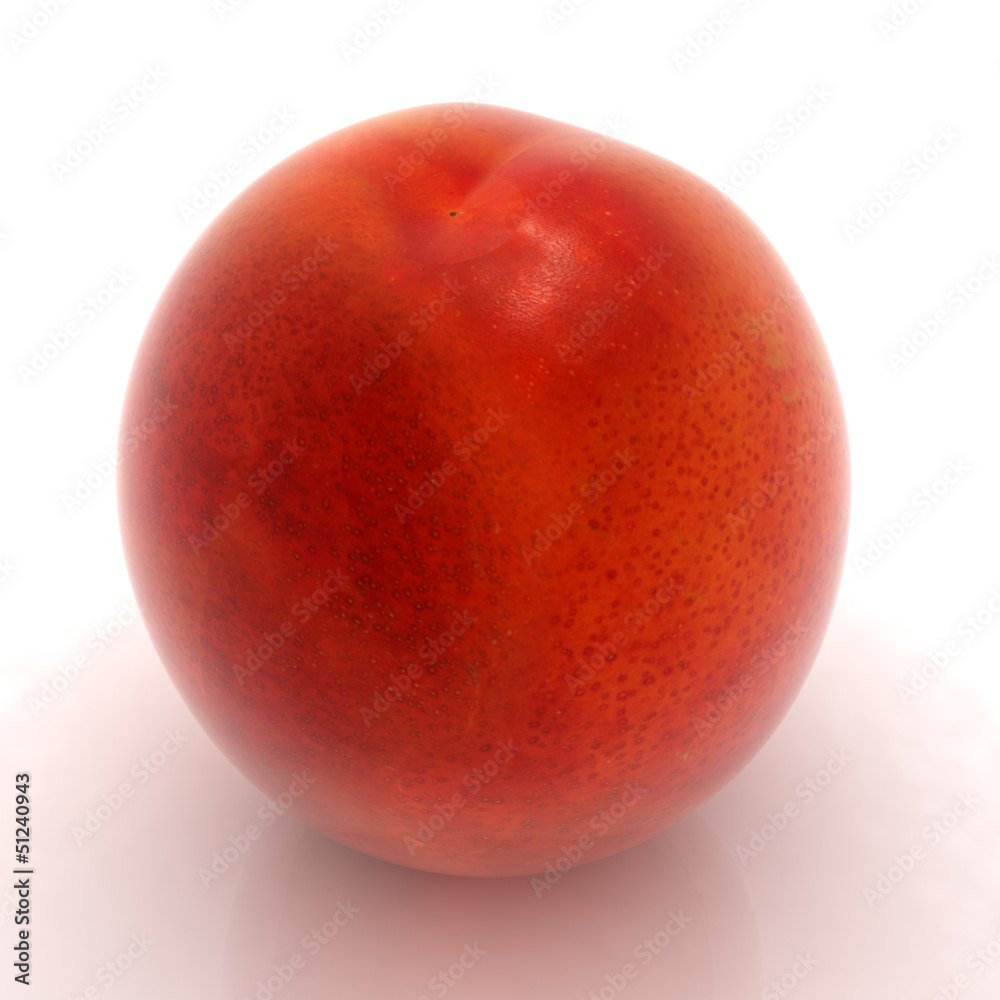 fresh peaches on a white background fresh peaches on a white background