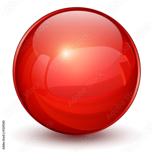 Red sphere photo
