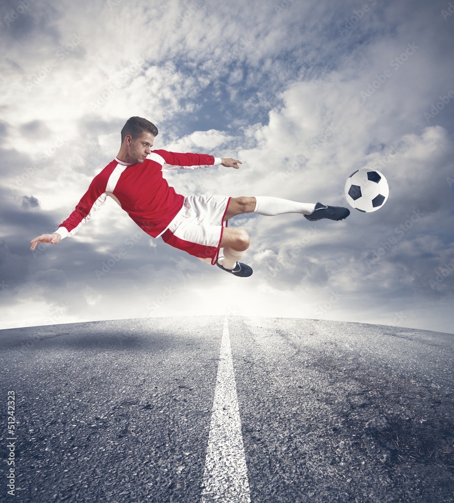 Naklejka premium Footballer