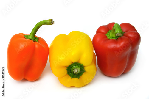 Drei Paprika Schoten