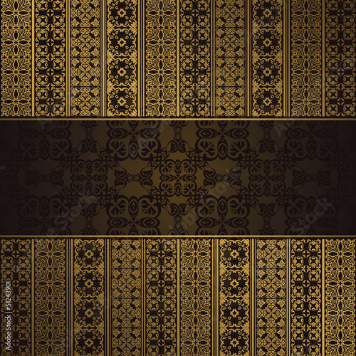Seamless background with vintage ornament