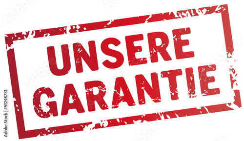 Unsere Garantie Stempel
