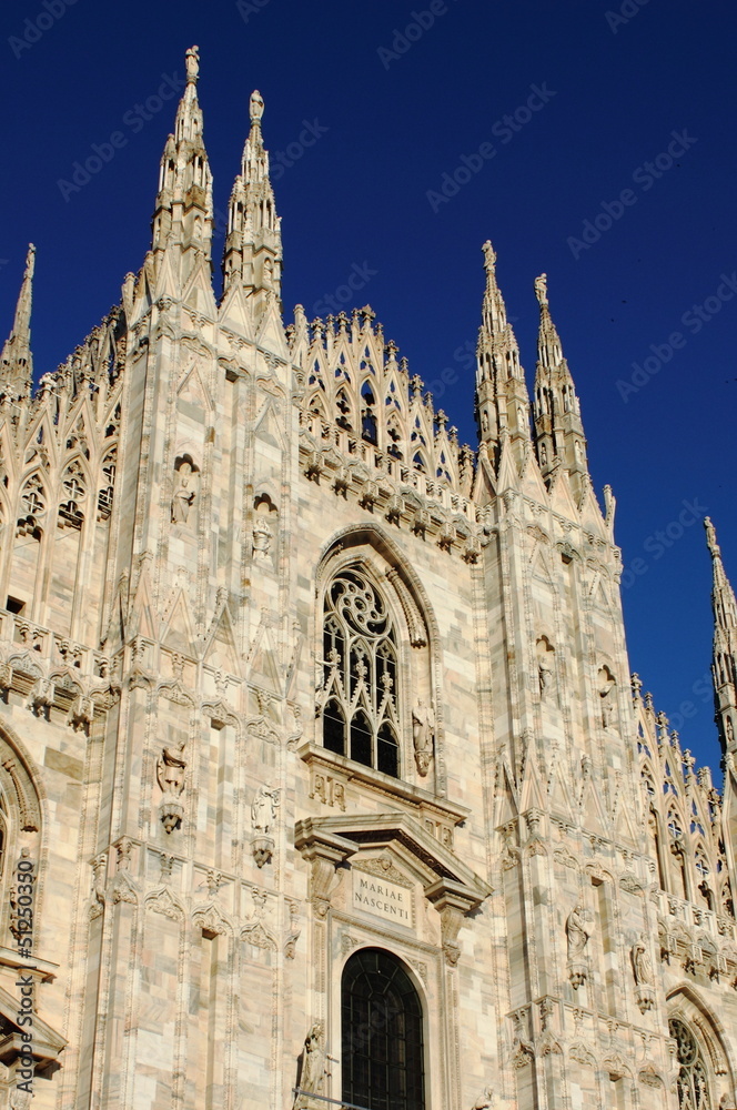 Facade of Milan cathedral