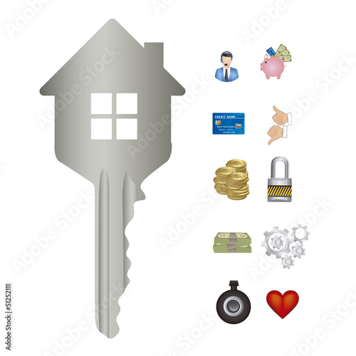 real estate and house icons
