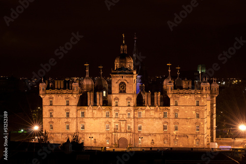 George Heriot's School in Edinburgh at night