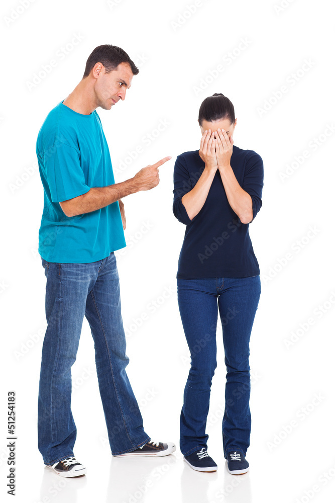 angry boyfriend pointing girlfriend angry boyfriend pointing girlfriend
