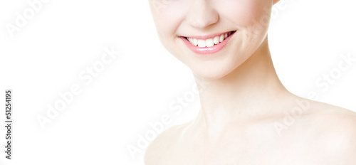 Beautiful smile of a young woman