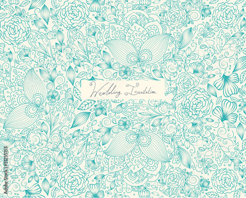 Vintage floral background