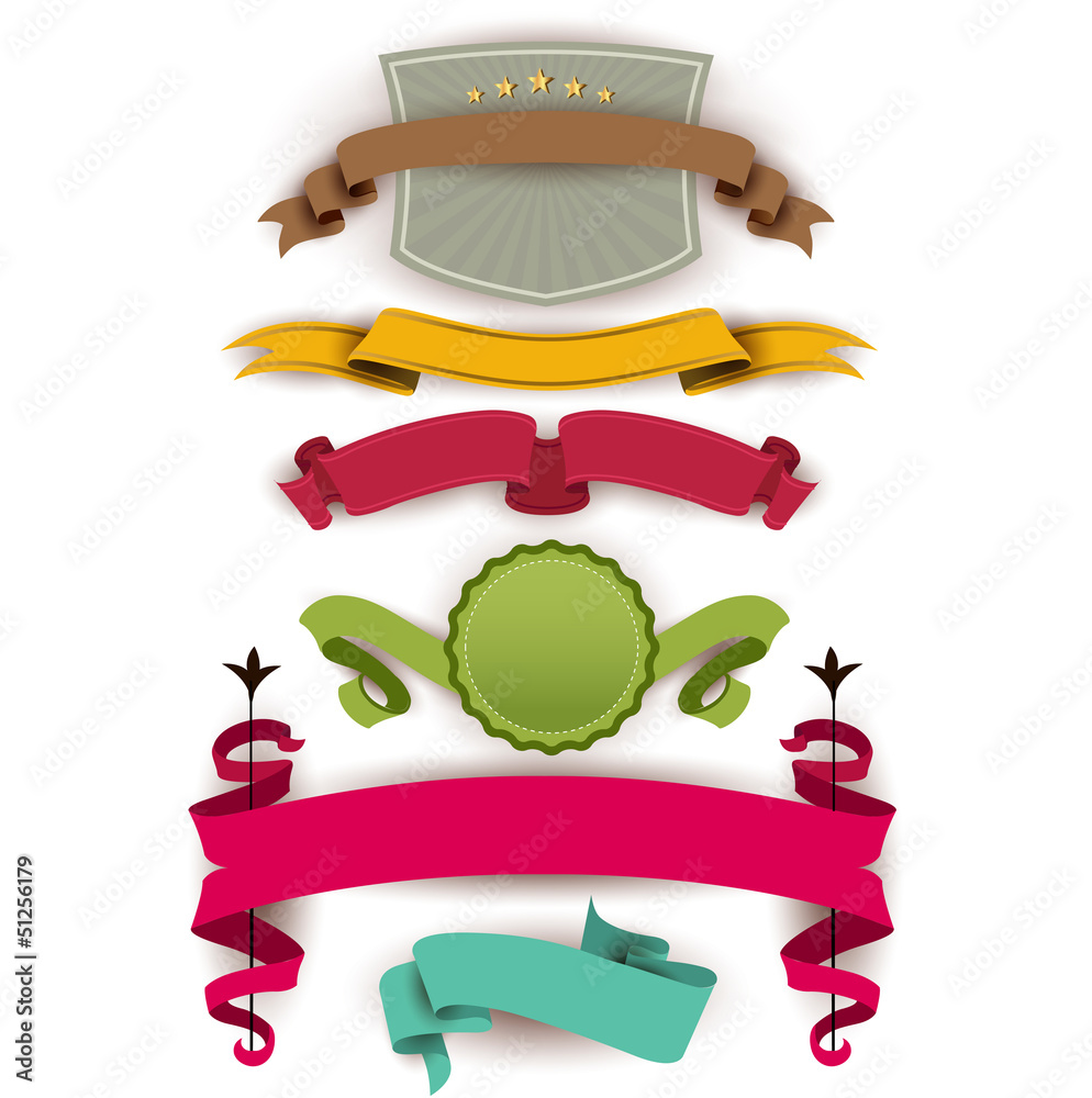 Set of Superior Quality and Satisfaction Guarantee Ribbons, Labe Set of Superior Quality and Satisfaction Guarantee Ribbons, Labe