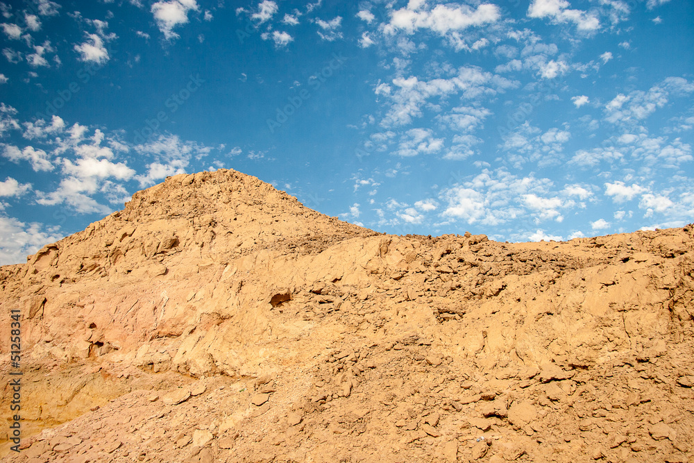 Sand dunes and rocks, Sahara Desert