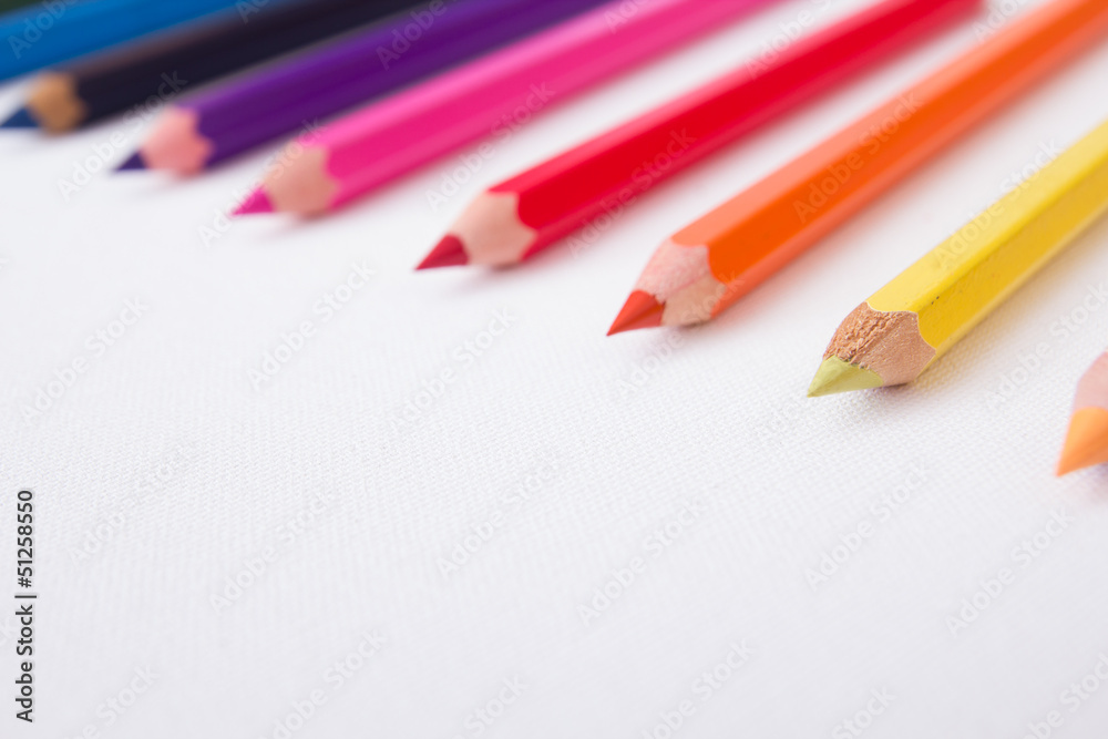 Set of colored pencils Set of colored pencils