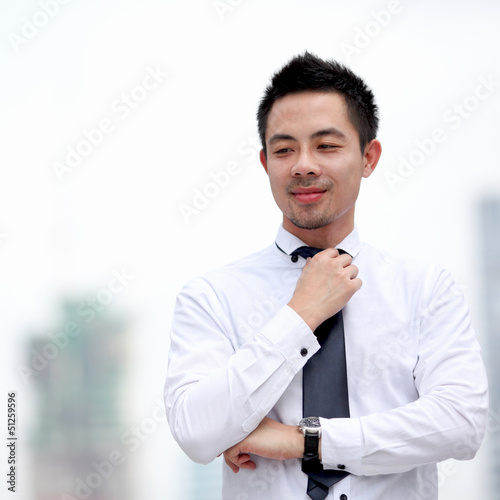 Asian young business man portrait