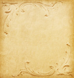 Beige paper with classical pattern