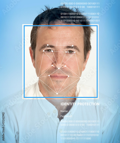 Biometrics, male photo