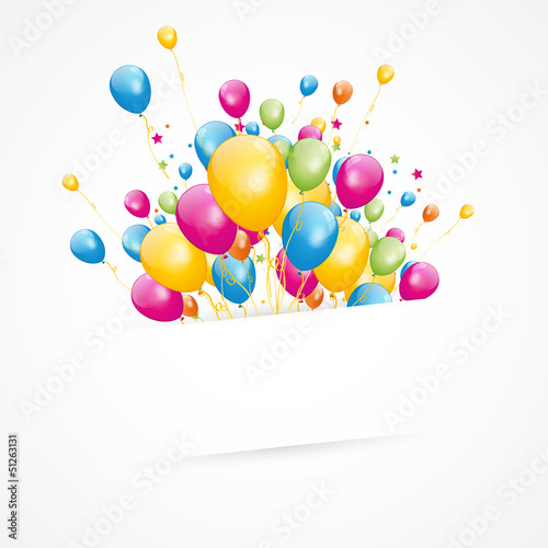 illustration ballons/fête