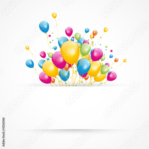 illustration ballons/fête