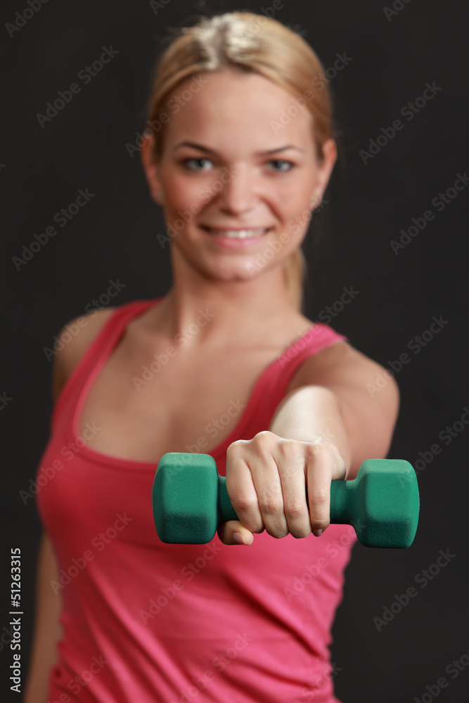 Woman with Dumbbell Woman with Dumbbell