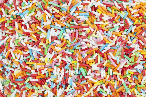 Colorful candy sprinkles background