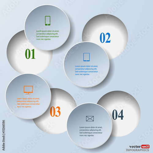 Abstract paper infografics. Internal and external data concept
