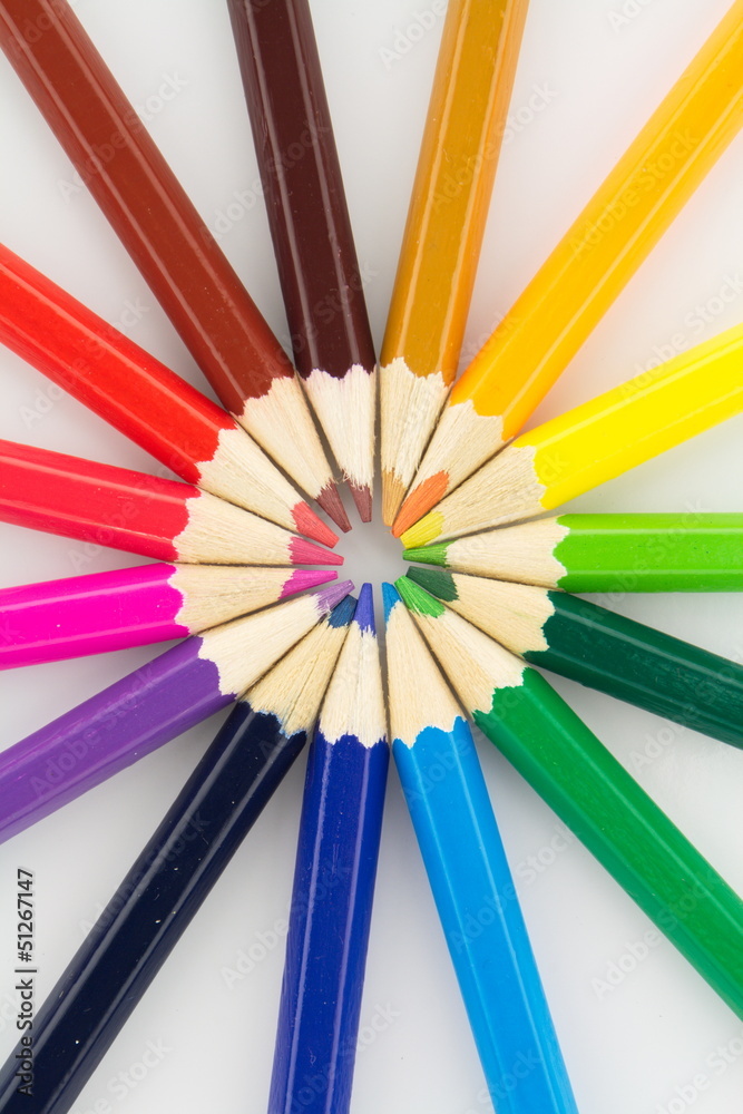 dartboard of pencils