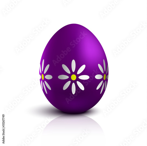 Painted Colorful Easter Egg