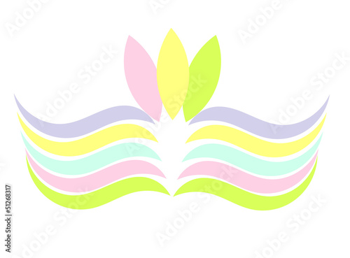 Colorful pastel symbol