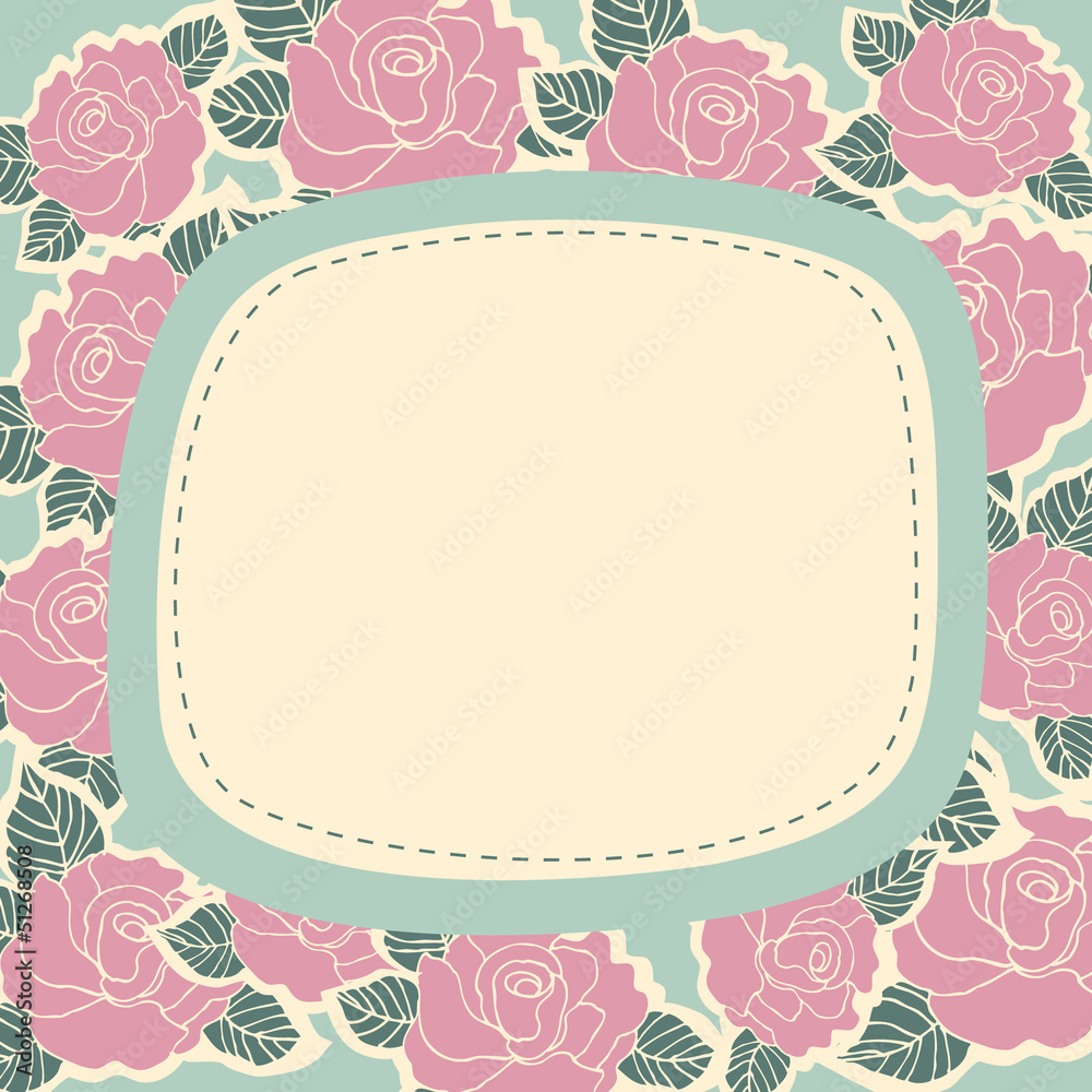 Flowers frame background