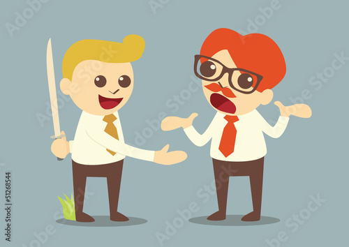 betrayal in business, vector