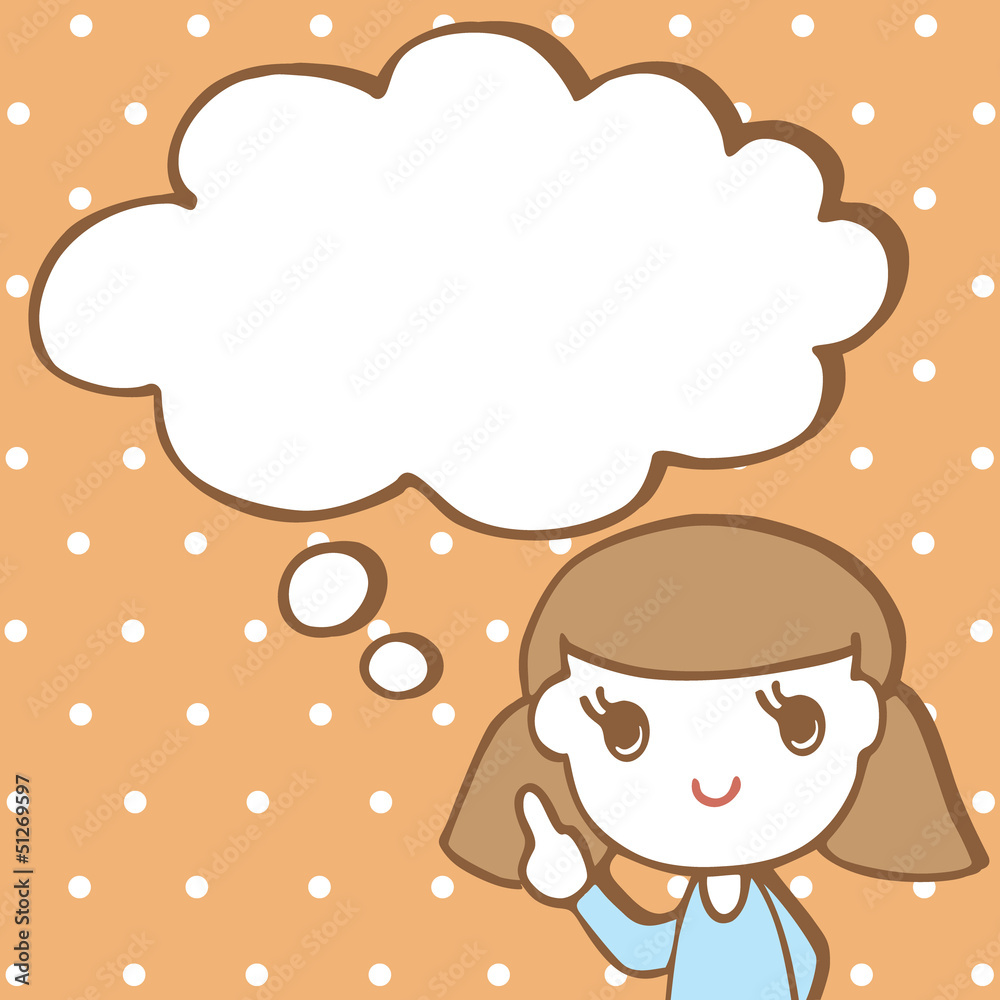 Cute girls chef with empty space for your text Cute girls chef with empty space for your text