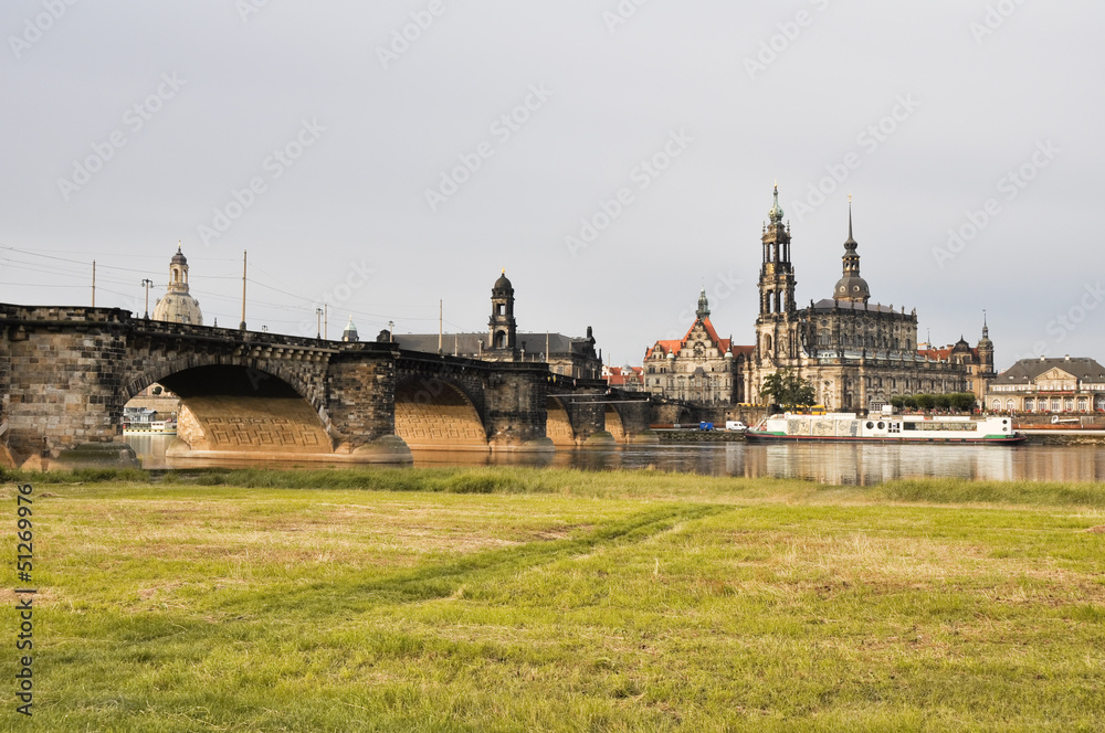 Panoramic view of Dresden (Germany)