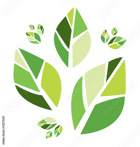 Abstract leaves pattern