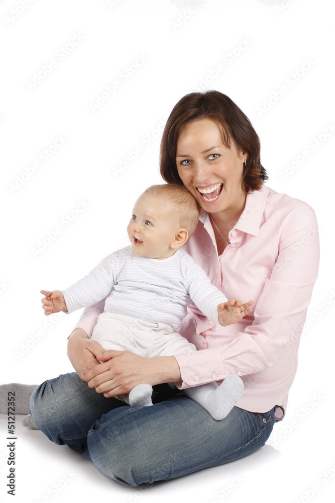 Glückliche Mutter mit Baby - happy mother with baby Glückliche Mutter mit Baby - happy mother with baby