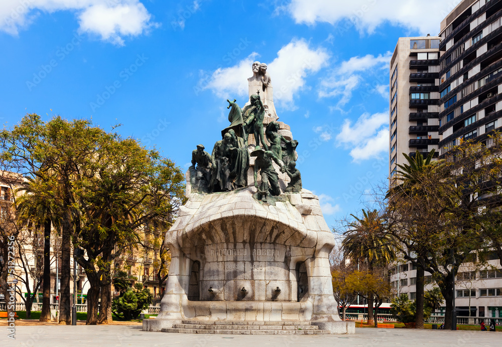 View of Barcelona, Memorial for Bartomeu Robert