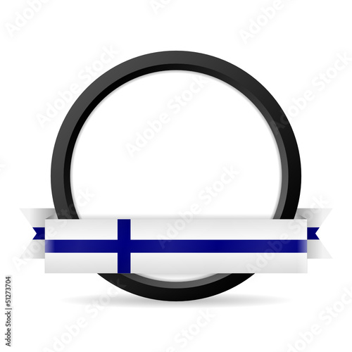 button mit banner finnland I