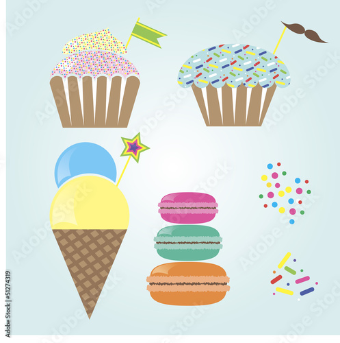 Cute confection set
