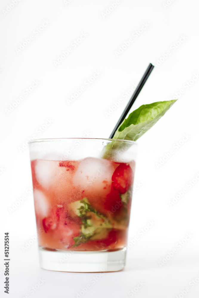 Strawberry Basil Cooler Strawberry Basil Cooler