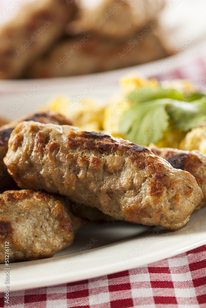 Organic Cooked Maple Breakfast Sausage