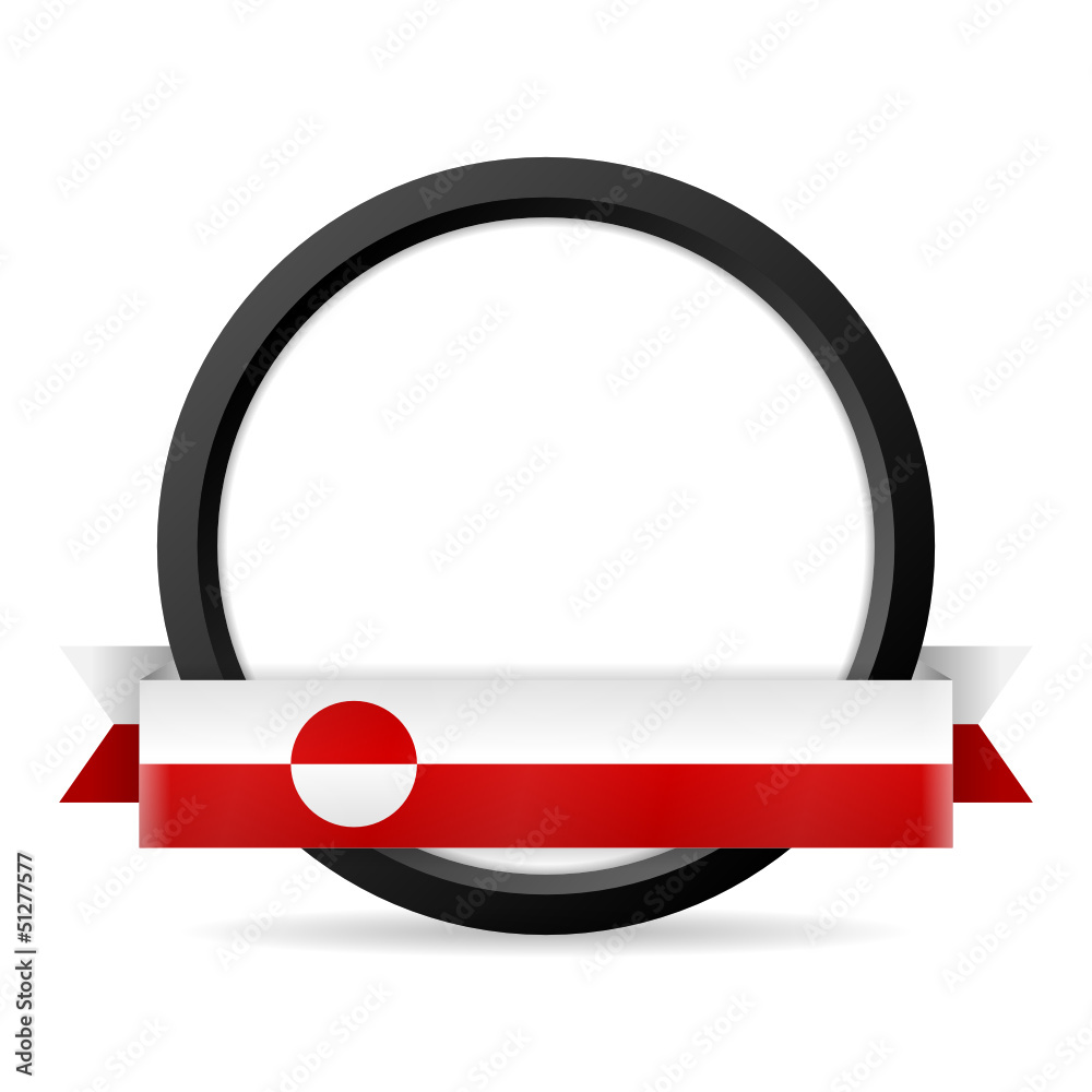 button mit banner groenland I
