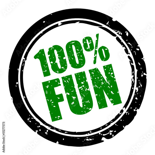 stempel rund 100% fun I photo