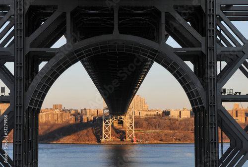 George Washington Bridge looking from below